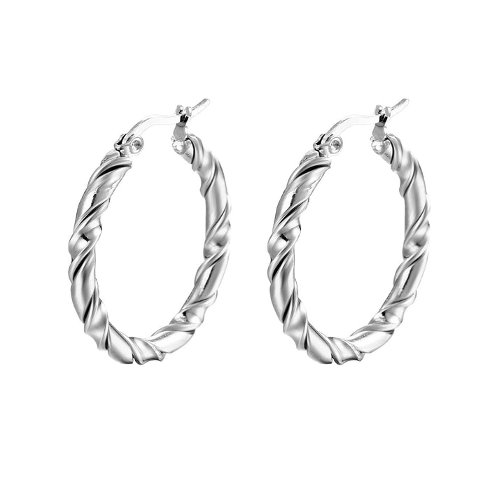 Irregular stainless steel earrings simple style 18K gold plated