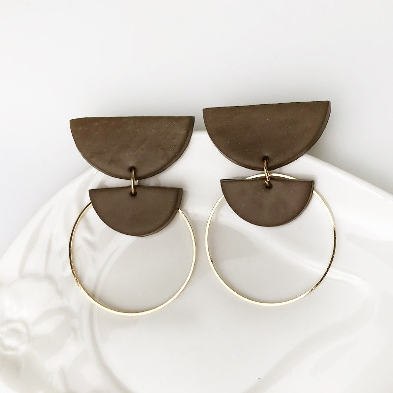 Handmade Soft Clay Earrings - Unique and Trendy, Perfect for Students