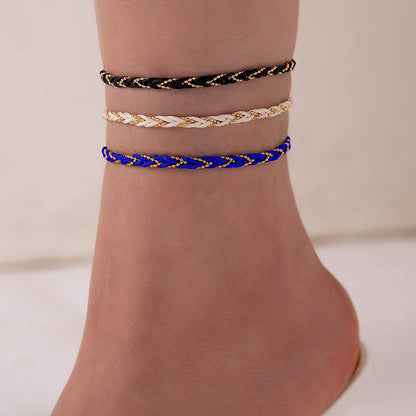 Braided Cord Bracelet in Colorful Strands for Men and Women