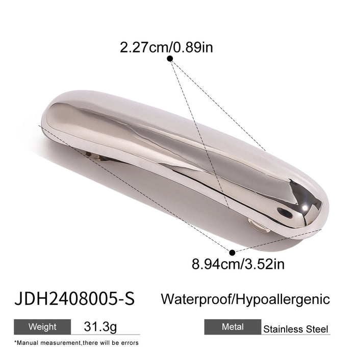 Stainless steel straight hairpin, high-end commuting bangs clip