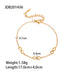 Gold Plated Stainless Steel Infinity Bracelet - wallojewerly 