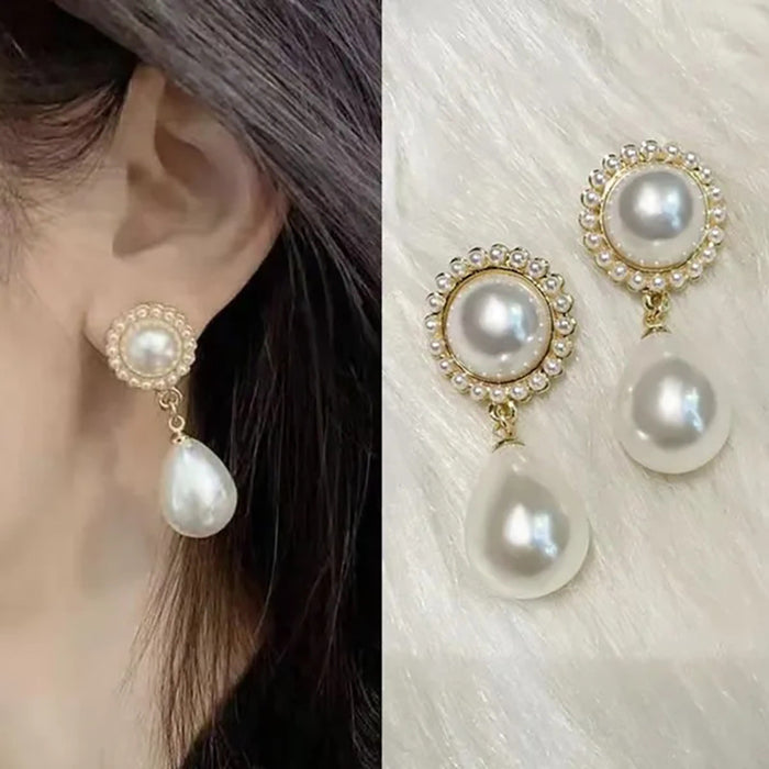 High-grade round earrings, hoop earrings, female student models