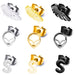 Earrings Stainless Steel Glossy Mask Earrings Punk Trend for Men and Women - wallojewerly 