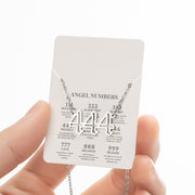 Angel Number Sweater Chain, Vintage 000-999 Stainless Steel Pendant Necklace Wholesale - wallojewerly 