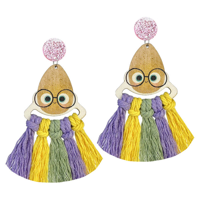 Colorful Tassel Earrings for Teachers and Children, Handwoven and Perfect for Reading Enthusiasts
