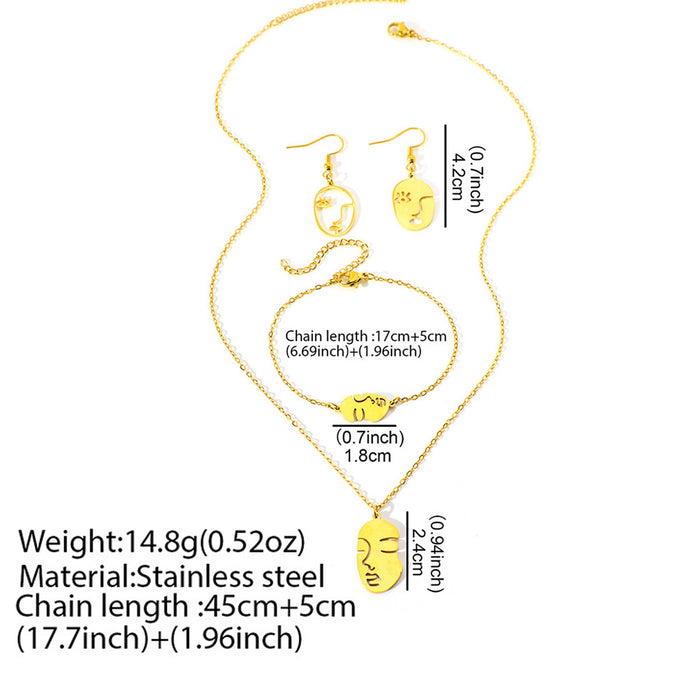 Wholesale stainless steel and titanium steel round gold necklaces