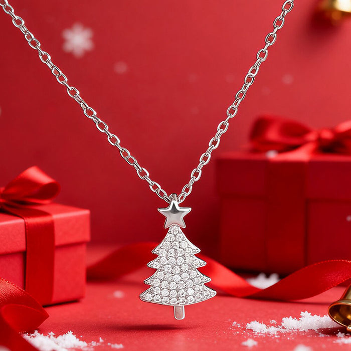 Christmas Bling Christmas Tree Necklace