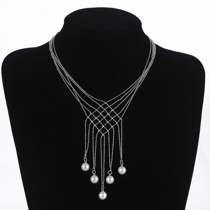 Trendy Chain Necklace Set - Exaggerated Choker with a Bold Design