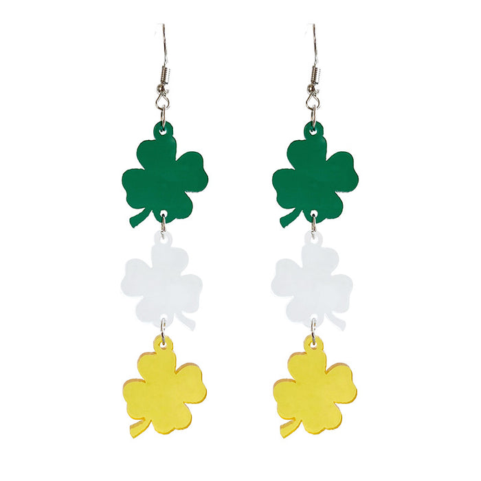 Clover acrylic earrings