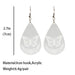 Transparent Acrylic Water Drop Bee Butterfly Earrings - wallojewerly 