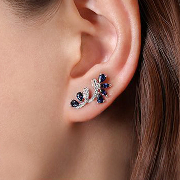 Exquisite zircon earrings, light luxury and popular earrings