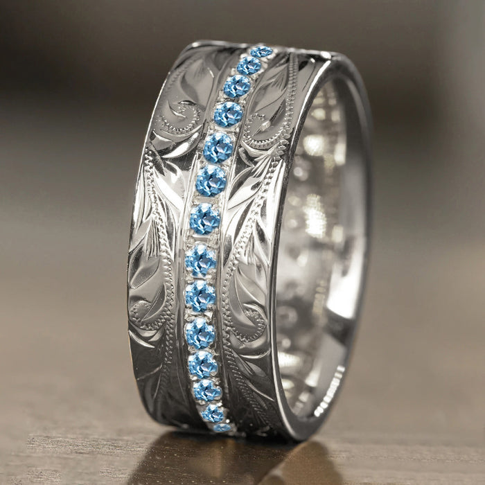 Conjunto de anillos de boda, diseño de espiga de trigo, anillo para el dedo índice, nuevo estilo