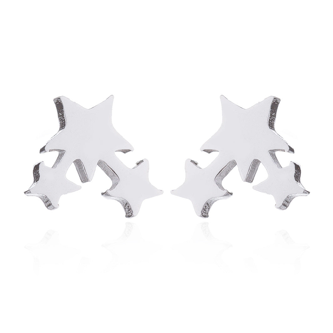 Christmas tree earrings, ins women's temperament fashion girl style cross geometric simple earrings wholesale