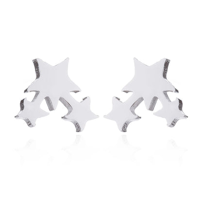 Christmas tree earrings, ins women's temperament fashion girl style cross geometric simple earrings wholesale