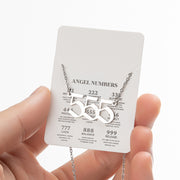 Angel Number Sweater Chain, Vintage 000-999 Stainless Steel Pendant Necklace Wholesale - wallojewerly 