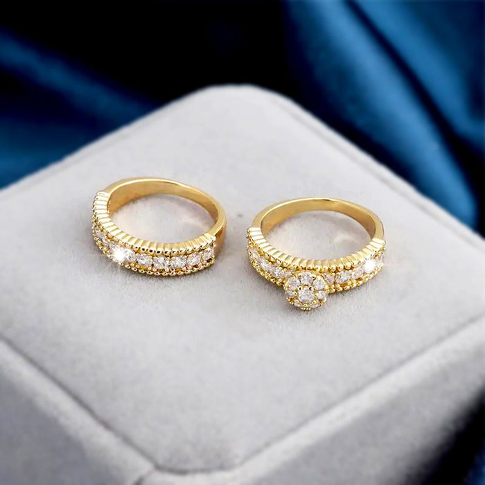High-end design wedding rings, fashionable and personalized ring sets