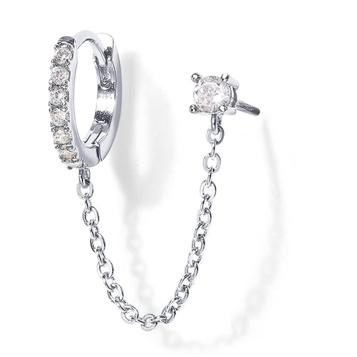 Heart-shaped Bohemian style ear clips with textured design, fashionable earrings
