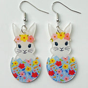 Acrylic Easter earrings - wallojewerly 