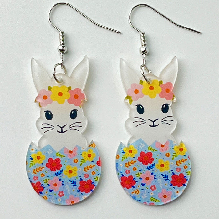 Acrylic Easter earrings