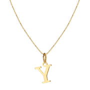 Gold alloy 26 English letter necklace - wallojewerly 