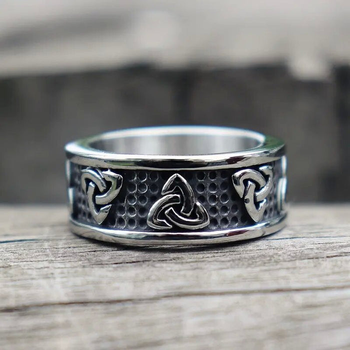 Retro distressed index finger rings for men and women, hip-hop style men's rings