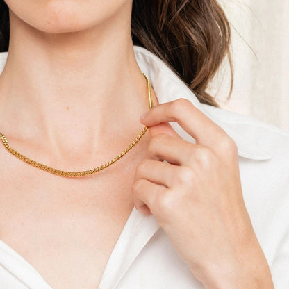 Gold-Plated Layered Necklace with Minimalist Design - Women's Fashion Choker