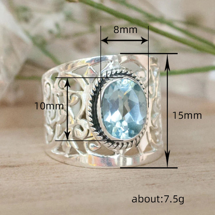 Wide flower vine design ring fashionable and elegant ladies ring