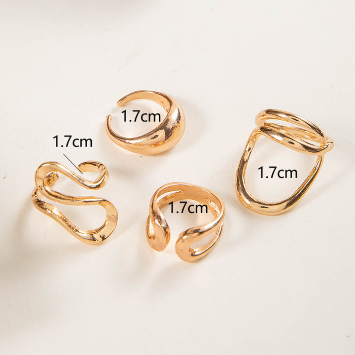 Vintage Snake Spider Rings - 4pcs Set