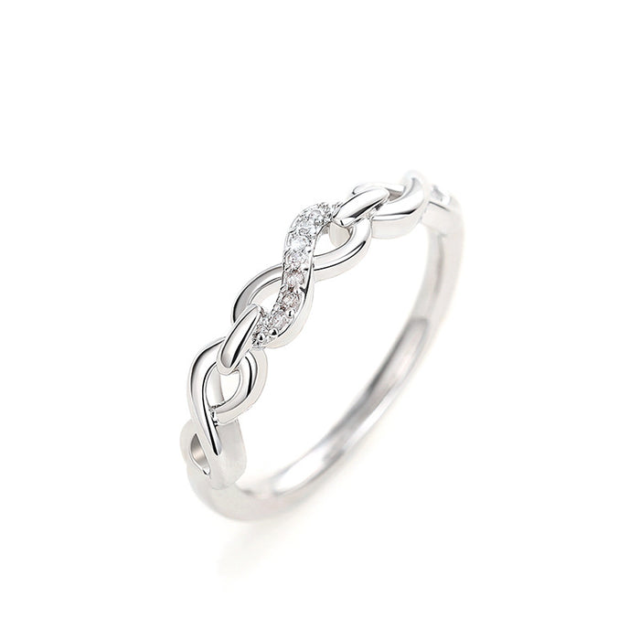 Chain Wrap Ring Twisted Design 8-Shaped Index Finger Ring