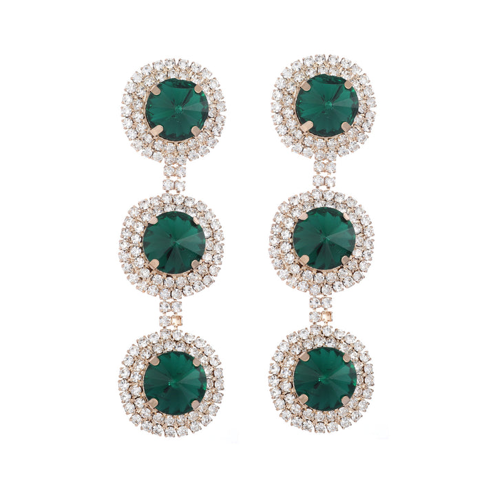 2023 Rhinestone Hoop Earrings - Exaggerated Circle Jewelry for a Sophisticated Look