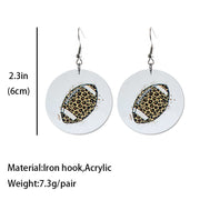 Acrylic sports earrings - wallojewerly 