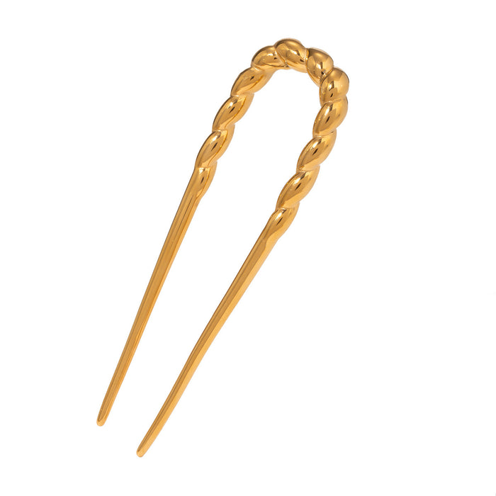 Stainless steel hairpin, high-end hair curler U-shaped hairpin