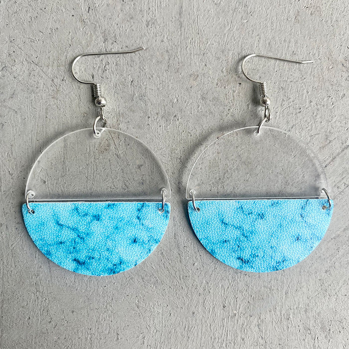 Acrylic translucent earrings