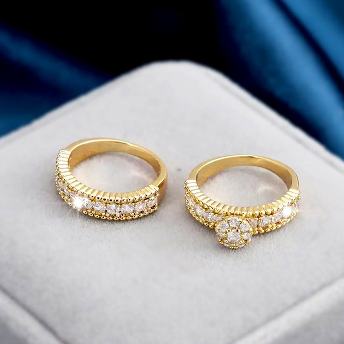 High-end design wedding rings, fashionable and personalized ring sets