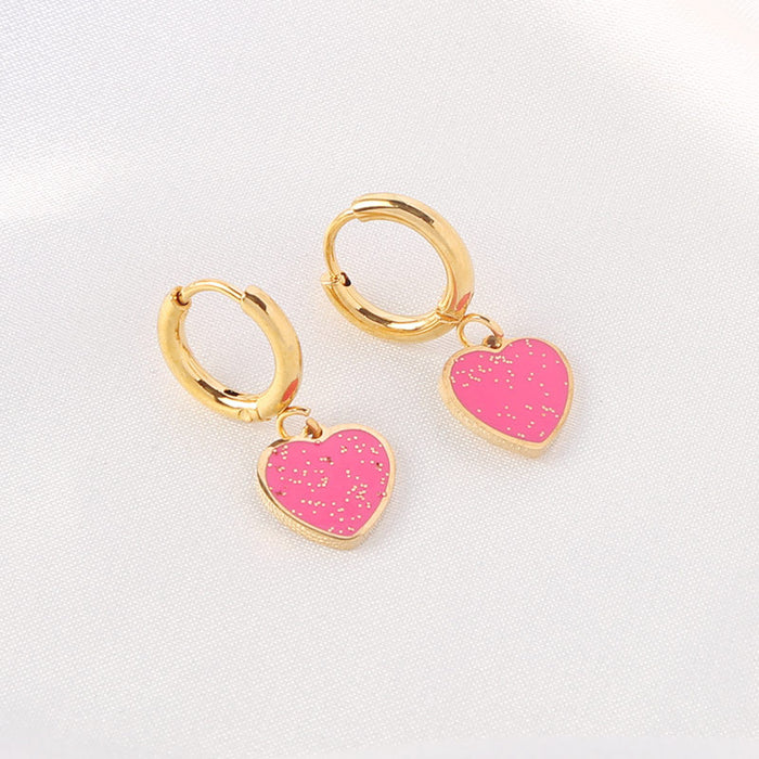 Hollow earrings 18K gold plated stainless steel light luxury trend earrings