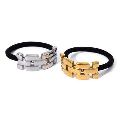 Stainless Steel Hair Tie - High-End Metal Elastic Band for Ponytails