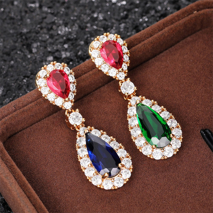 Baroque colored earrings