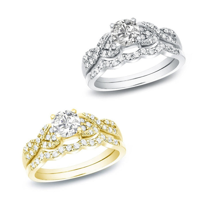 Shiny Couple Rings High-end Wedding Design Geometric Rings