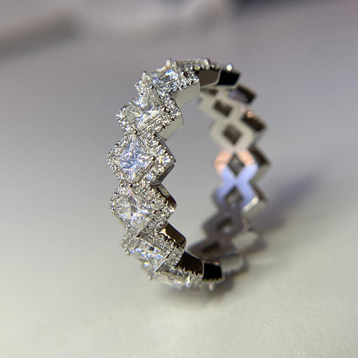 Hip-hop diamond Cuban ring trendy men's ring