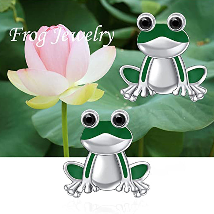 Little frog cute animal earrings