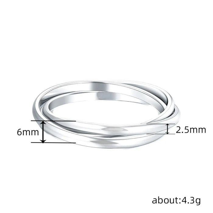 Rose hollow wedding ring simple and luxurious