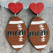 Ball wooden earrings - wallojewerly 