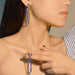 Vintage Long Tassel Earrings - S925 Silver Zircon Butterfly Dangle Earrings for Women - wallojewerly 