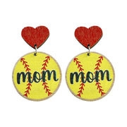 Ball wooden earrings - wallojewerly 