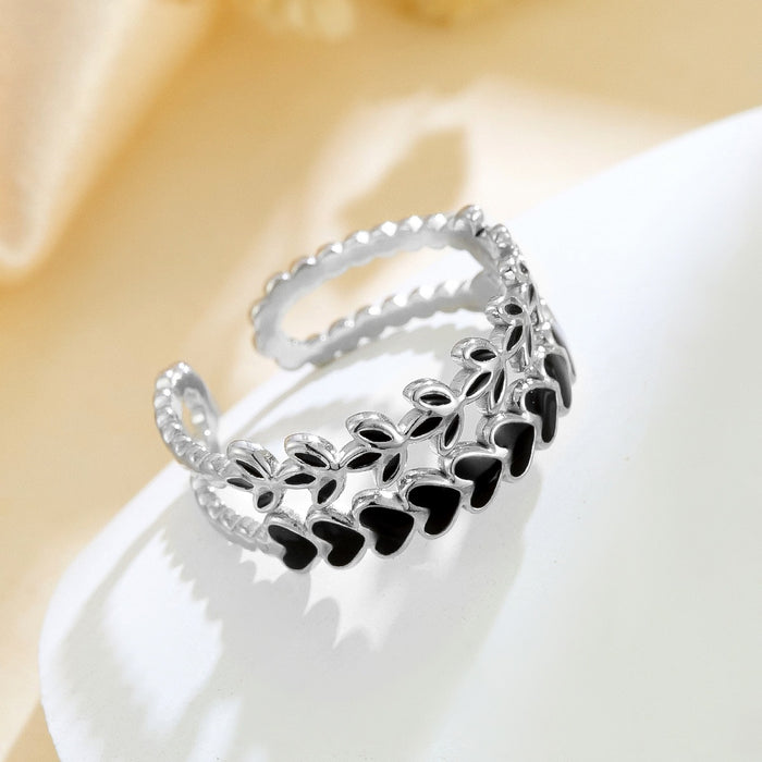 Wholesale irregular multi-layer thin-ring open rings