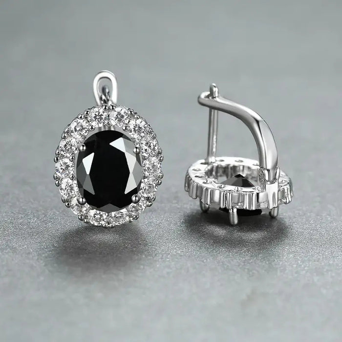 Oval ear clips, palace style, versatile earrings