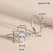 Vintage horse eye ring water drop pear shaped wedding ring - wallojewerly 
