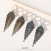 Silver Needle Rhinestone Tassel Earrings - Exaggerated Vintage Dangles for a Bold Look - wallojewerly 