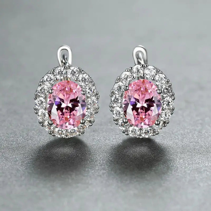 Oval ear clips, palace style, versatile earrings