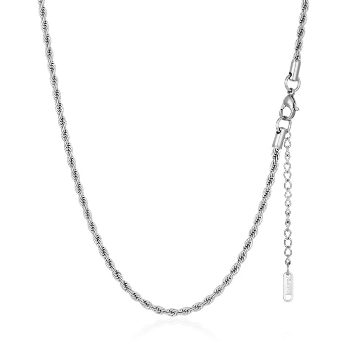 18K plated Figaro necklace, a fashionable and versatile titanium steel chain jewelry